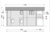 Chalet en bois habitable TOULOUSE (44+44 mm, RT2012), 100 m² + 20 m² terrasse specification 6