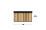 Sauna d'extérieur SERENE (34 mm + bardage), 4.5x2.5 m, 5 m² specification 4