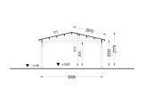 Carport en bois CLASSIC, 5x5.7 m specification 6