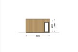 Petite maison en bois PREMIUM (Isolé, 34 mm + bardage), 10.5x4.5 m, 47 m² specification 3