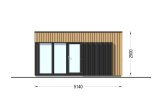 Bureau de jardin PREMIUM (34 mm + bardage), 5x3 m, 13 m² specification 2