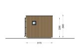 Abri de jardin en bois INES (34 mm + bardage), 6x3 m, 18 m² specification 3