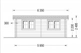 Abri de jardin en bois STRONGHOLD (44 mm), 3x6 m, 18 m² specification 2