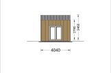 Abri de jardin en bois TONIA S (34 mm + bardage), 4x4 m, 16 m² specification 3
