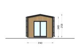 Abri de jardin en bois EMMY PLUS (Isolé, 34 mm + bardage), 6x3 m, 15 m² specification 3