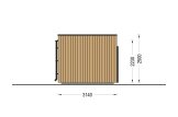 Bureau de jardin PREMIUM (34 mm + bardage), 5.95x3 m, 16 m² specification 5