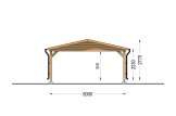 Carport en bois CLASSIC, 5x5.7 m specification 2
