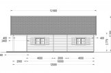 Chalet en bois avec terasse AURA (44+44 mm), 100 m² + 35 m² specification 5