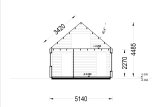 Chalet en bois AGATA S (44 mm + bardage), 39 m² specification 7