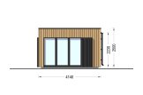 Bureau de jardin PREMIUM (34 mm + bardage), 5x4 m, 18 m² specification 3