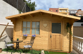 Abri de jardin en bois DREUX (44 mm), 4x3 m, 12 m² customer 2