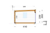 Studio de jardin PREMIUM S (Isolé RE2020, 34 mm + bardage), 6x4 m, 24 m² specification 6