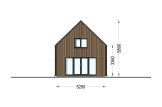 Maison préfabriquée en bois ALINA PV (Isolé RE2020, 44 mm + bardage), 46 m² specification 3