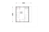 Chalet en bois en kit SELIA (34 mm + bardage), 44 m² specification 2