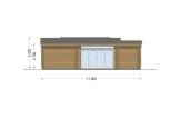 Déstockage: Chalet en bois VICTORIA S (66+66 mm) , 171 m² specification 3