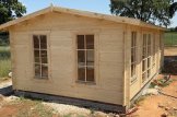Abri de jardin en bois avec appentis LEA (66 mm), 7x4 m, 28 m² customer 1