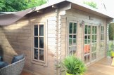 Abri de jardin en bois ESSEX (Isolé, 44+44 mm), 5x4 m, 20 m²