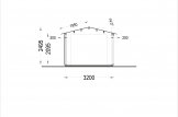Garage en bois LORA (ossature en bois), 3.2x5.2 m, 16.6 m² specification 6