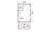 Chalet en bois habitable ALINA RV (Isolé RE2020, 44 mm + bardage), 46 m² specification 1