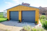 Garage en bois double SILVIA DUO (34 mm + bardage), 6x6 m, 36 m² customer 2