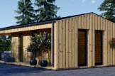 Studio de jardin ANNA Scandinavia (44 mm + bardage), 20 m² + 16 m² terrasse specification 4