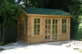 Abri de jardin en bois POOLHOUSE (44 mm), 4x3 m, 12 m² customer 2