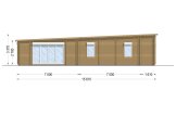 Déstockage: Chalet en bois VICTORIA S (66+66 mm) , 171 m² specification 2