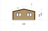 Chalet en bois SELENE S (44 mm + bardage), 63 m² specification 5