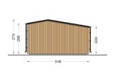 Abri de jardin en bois TONIA PLUS (Isolé, 34 mm + bardage), 5x3 m, 15 m² specification 4