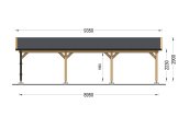 Carport en bois CLASSIC TRIO, 5.95x8.95 m specification 3