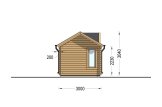 Abri de jardin en bois CLOCKHOUSE (44 mm), 4x3 m, 12 m² specification 3