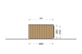 Petite maison en bois PREMIUM S (Isolé, 34 mm + bardage), 10.5x4.5 m, 47 m² specification 5