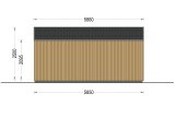 Abri de jardin en bois PIA S (34 mm + bardage), 5x5 m, 25 m² specification 3