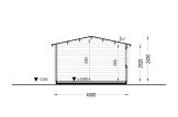 Abri de jardin en bois WISSOUS (34 mm), 4x3 m, 12 m² specification 6