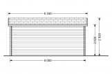 Abri de jardin OSLO (34 mm), 5x4 m, 19.5 m² specification 4