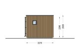Abri de jardin en bois INES (Isolé RE2020, 34 mm + bardage), 6x3 m, 18 m² specification 3