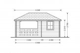 Tonnelle en bois (28 mm), 3x5 m, 15 m² specification 4