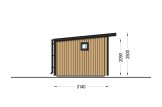 Abri de jardin en bois EVELIN PLUS (34 mm + bardage), 6x3 m, 15 m² specification 3