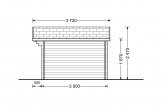 Abri de jardin RENNES (34 mm), 4x3 m, 12 m² specification 5
