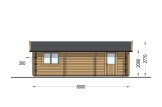 Garage en bois double CLASSIC DUO (44 mm), 6x8 m, 48 m² specification 3