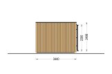 Abri de jardin en bois LAYLA (34 mm + bardage), 4x3 m, 10 m² specification 5