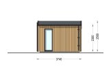 Abri de jardin en bois TONIA PLUS (34 mm + bardage), 5x3 m, 15 m² specification 3