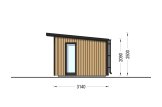 Abri de jardin en bois EVELIN PLUS (34 mm + bardage), 6x3 m, 15 m² specification 5