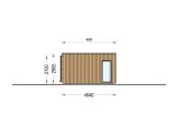 Petite maison en bois PREMIUM S (Isolé, 34 mm + bardage), 10.5x4.5 m, 47 m² specification 3