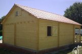 Chalet en bois avec mezzanine ANGERS (44 mm), 36 m² + 19 m² terrasse customer 2