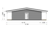 Chalet en bois CARLOTA S PLUS (Isolé, 58 mm + bardage), 90 m² specification 4