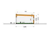 Chalet en bois habitable BELLA 2 RV (Isolé RE2020, 44 mm + bardage), 60 m² specification 6