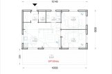 Chalet en bois SELENE S (44 mm + bardage), 63 m² specification 1