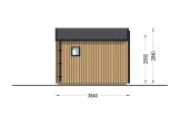 Abri de jardin en bois TONIA PLUS (Isolé RE2020, 34 mm + bardage), 5x3 m, 15 m² specification 5