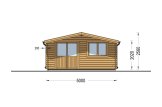 Abri de jardin en bois LILLE (34 mm), 5x4 m, 18 m² specification 2